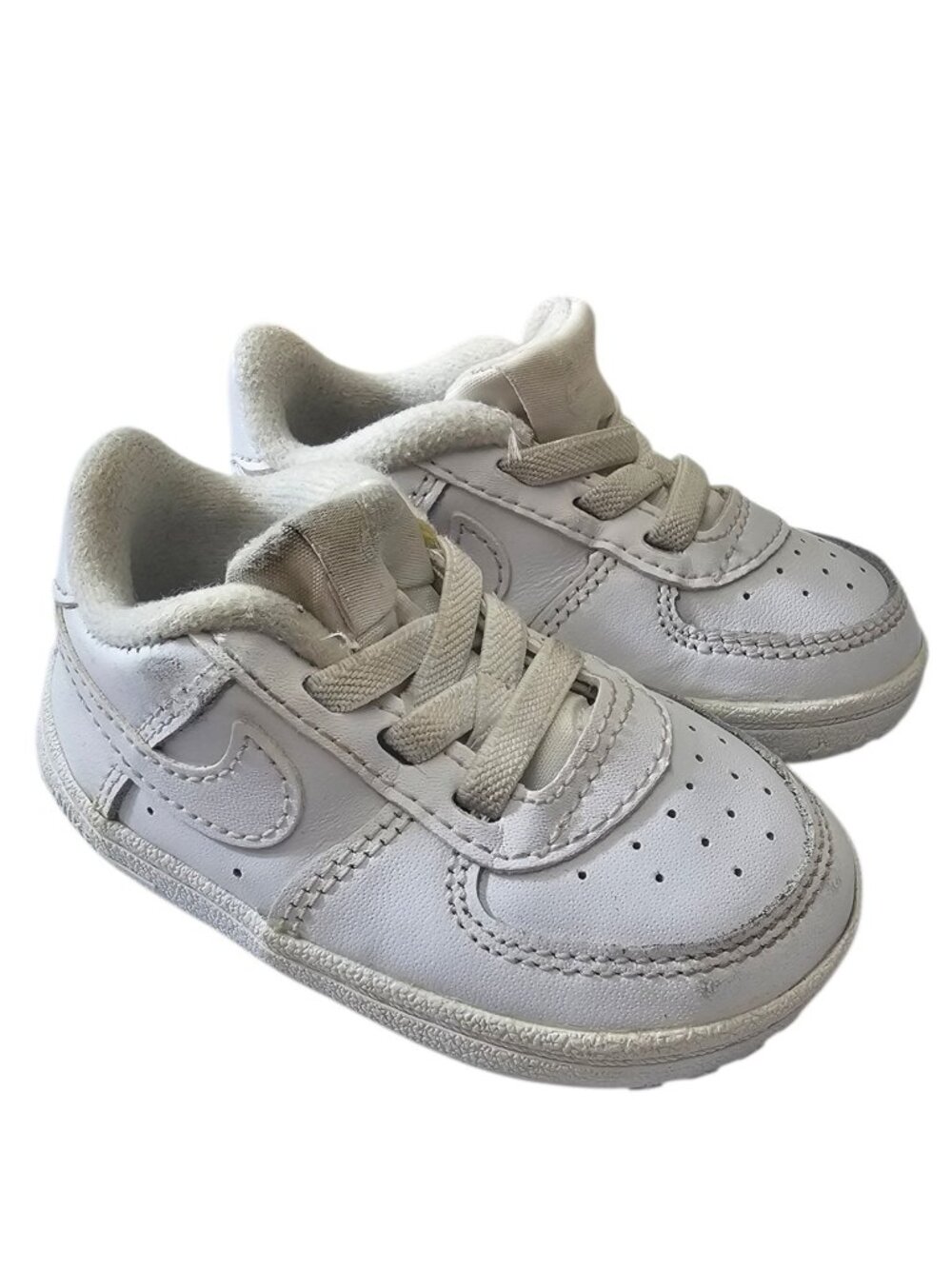 Nike Air Force 1 Low Crib White/White CK2201-100 Size 4c Booties Infant